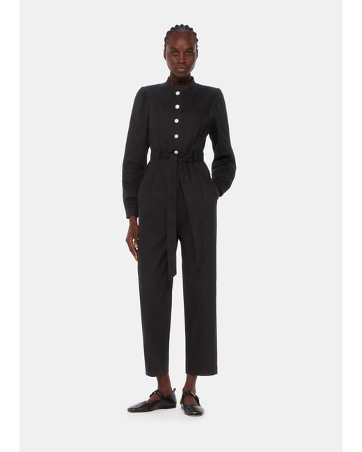 Whistles Black Andrea Jumpsuit