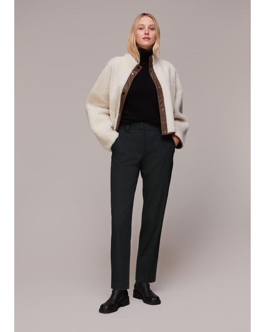 Whistles Black Lucie Cigarette Trouser