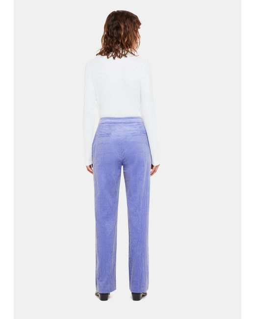 Whistles Blue Kaylee Corduroy Flare Trouser