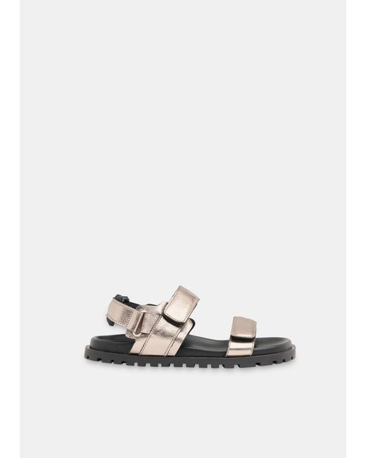 Whistles White Ria Sporty Velcro Sandal