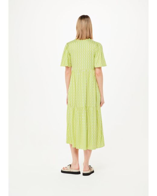 Whistles White Link Check Trapeze Dress