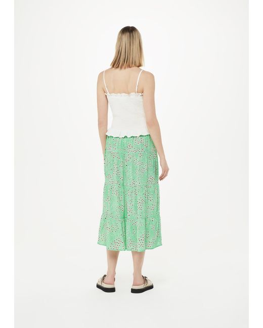 Whistles Green Daisy Meadow Tie Side Skirt