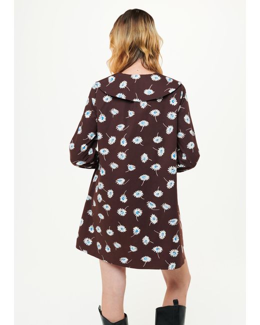 Whistles Multicolor Watercolour Daisy Poplin Dress