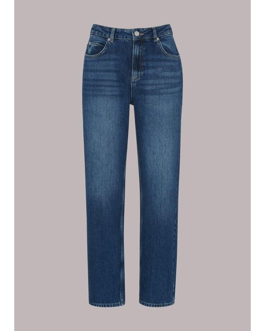 Whistles Blue Authentic Low Waist Jean