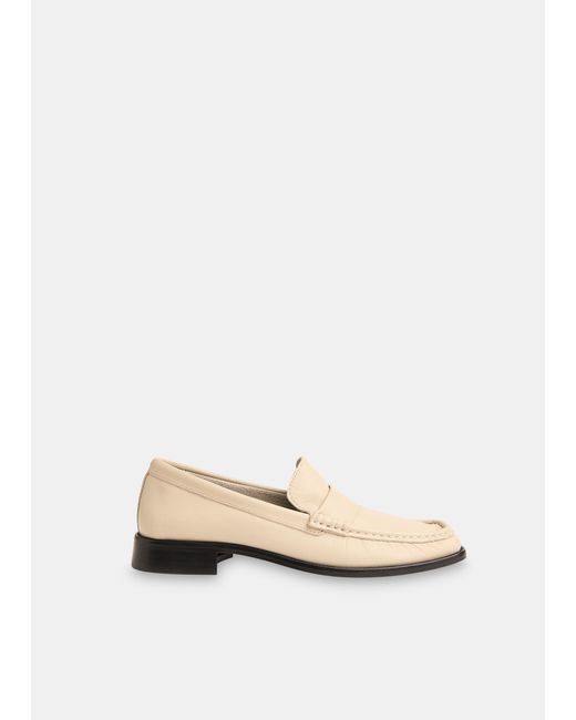 Whistles Natural Mora Square Toe Loafer