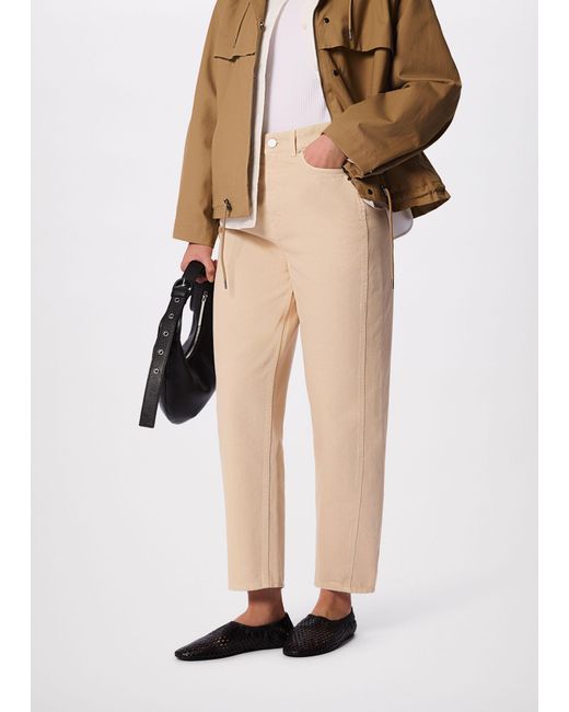 Whistles White Authentic Barrel Leg Jean