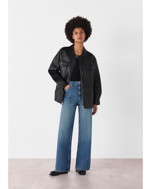 Whistles Blue Straight Full Length Jean