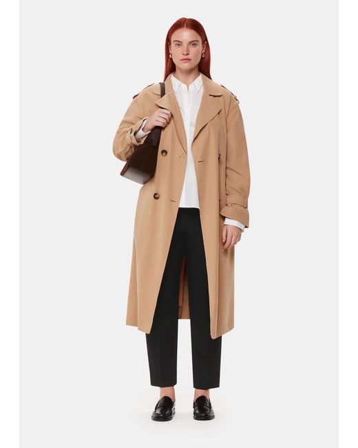 Whistles White Amelia Slim Cigarette Trouser