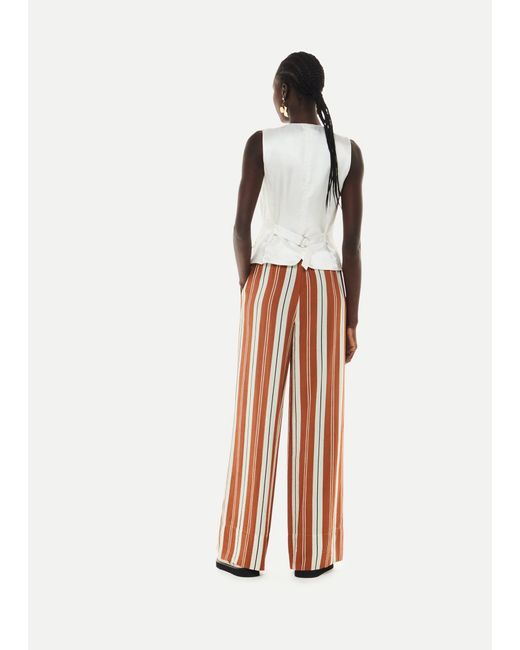 Whistles White Bridget Maxi Stripe Trouser