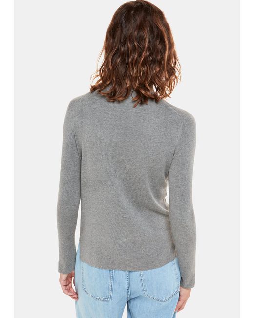 Whistles Blue Maja Knitted Polo Neck Knit