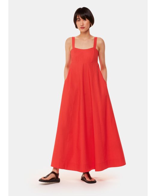 Whistles Red Anna Dress