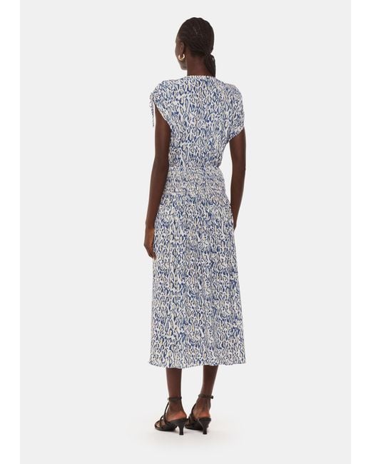 Whistles White Flaming Leopard Print Dress