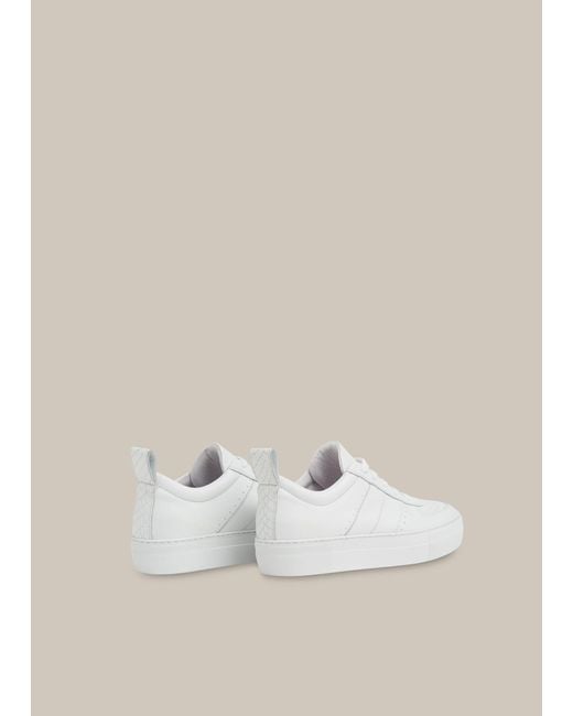 Whistles Natural Anna Snake Deep Sole Trainer