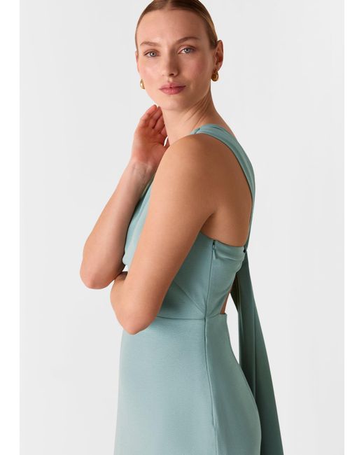 Whistles White Tie Back Maxi Dress