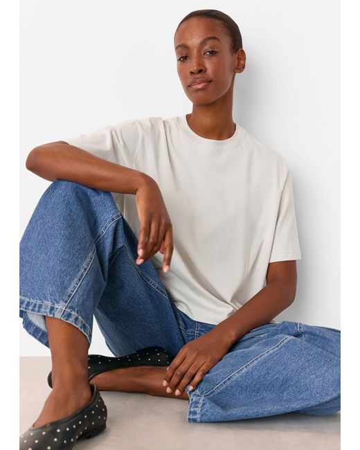 Whistles White Relaxed Tee