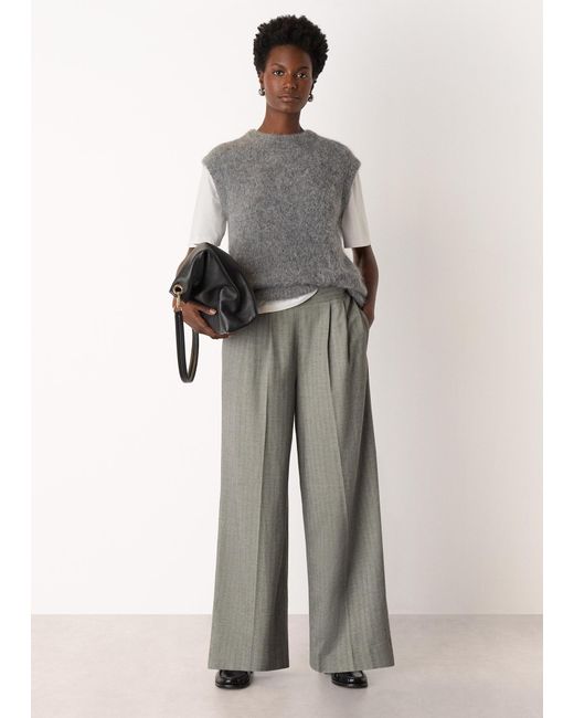 Whistles Gray Alpaca Blend Tank