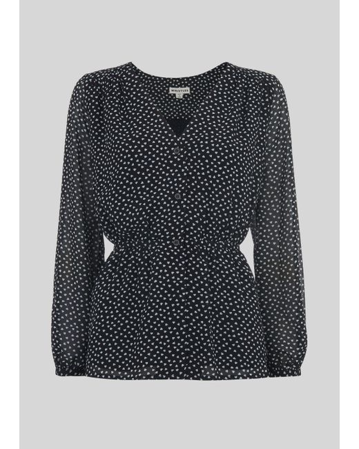 whistles confetti heart print frill dress