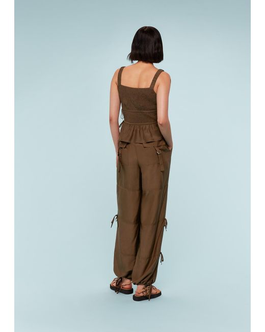 Whistles Blue Tie Detail Trouser