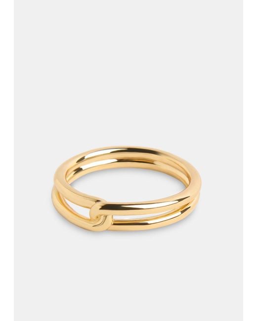 Whistles White Link Detail Ring