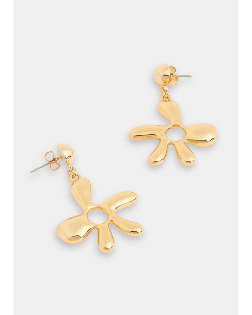 Whistles White Abstract Stud Drop Earring