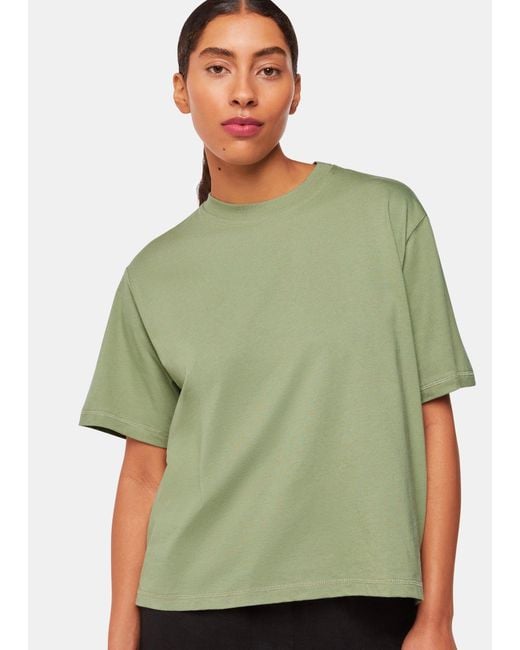 Whistles Green Relaxed Tee