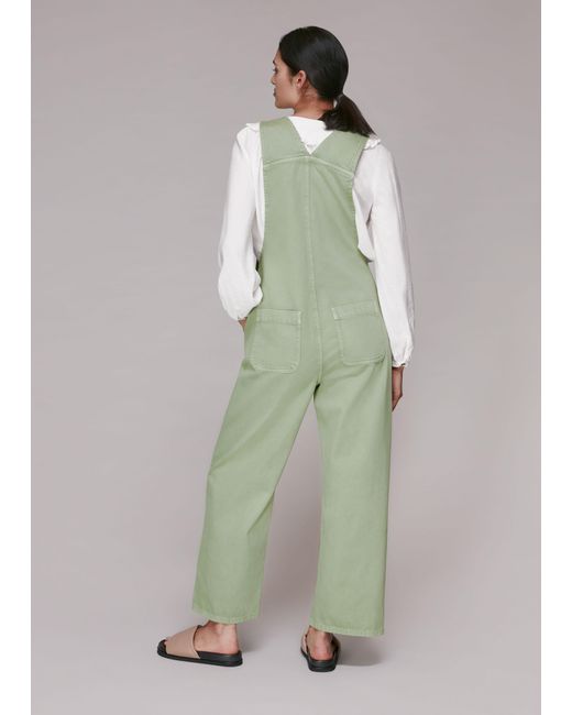 Whistles Green Leni Dungaree