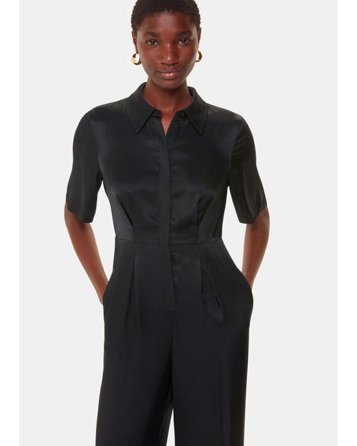 Whistles Black Edina Jumpsuit