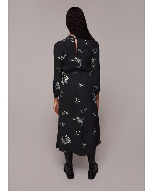 Whistles Multicolor Kati Horoscope Print Dress
