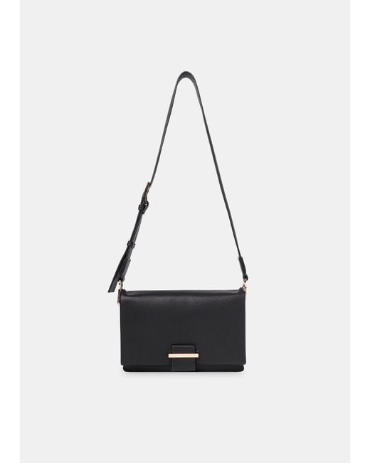 Whistles Teo Crossbody Bag in Black Lyst