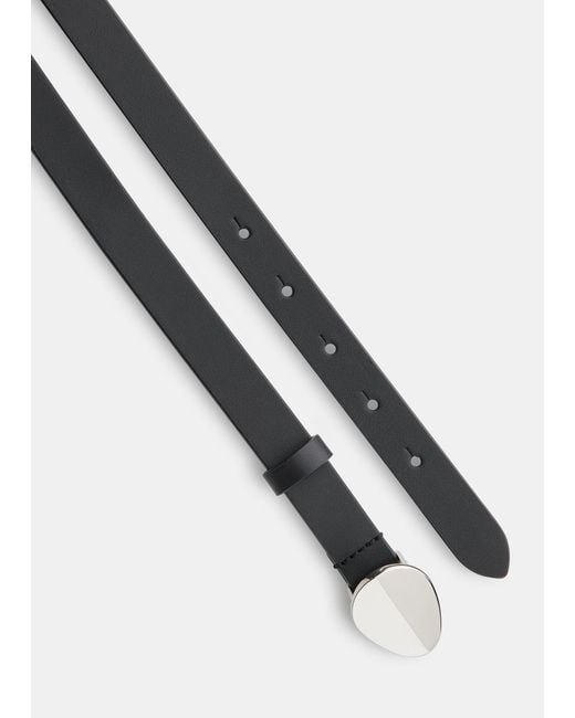 Whistles Red Oval Buckle Belt