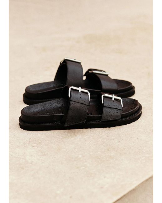 Whistles Black Double Buckle Slide