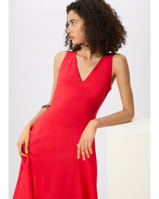 Whistles Sleeveless Tiered Midi Dress