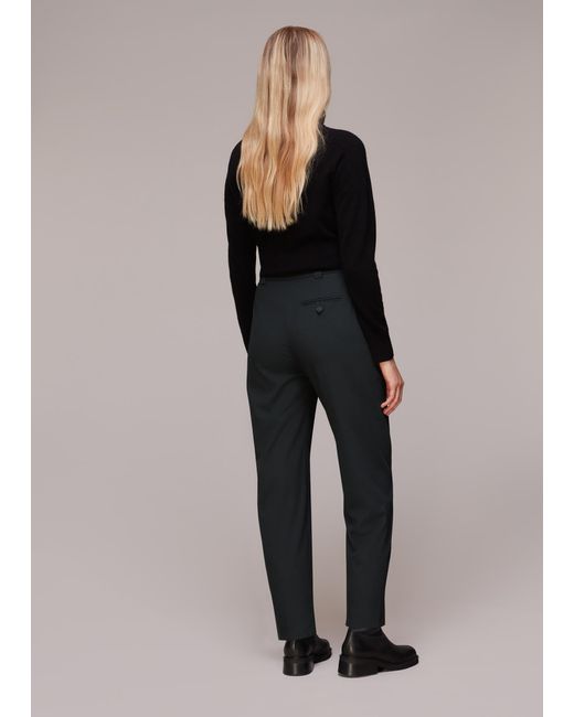 Whistles Black Lucie Cigarette Trouser