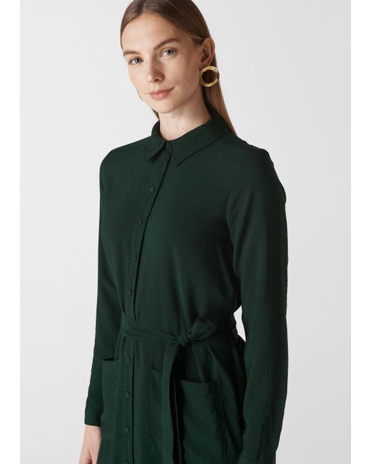 whistles montana shirt dress