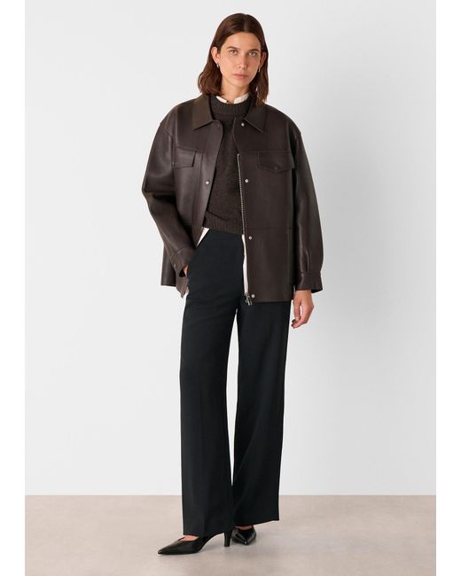 Whistles Black Ultimate Crepe Trouser