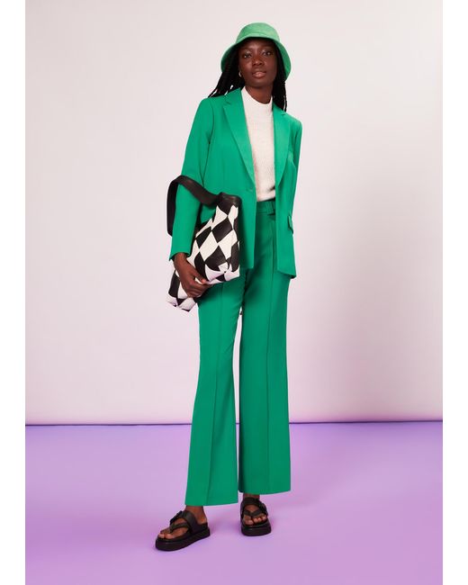Whistles Green Selma Blazer