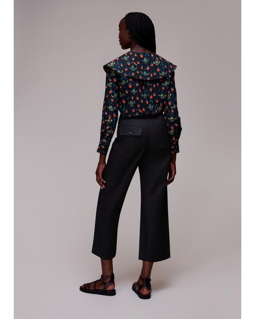 Whistles Black Amber Chino Trouser