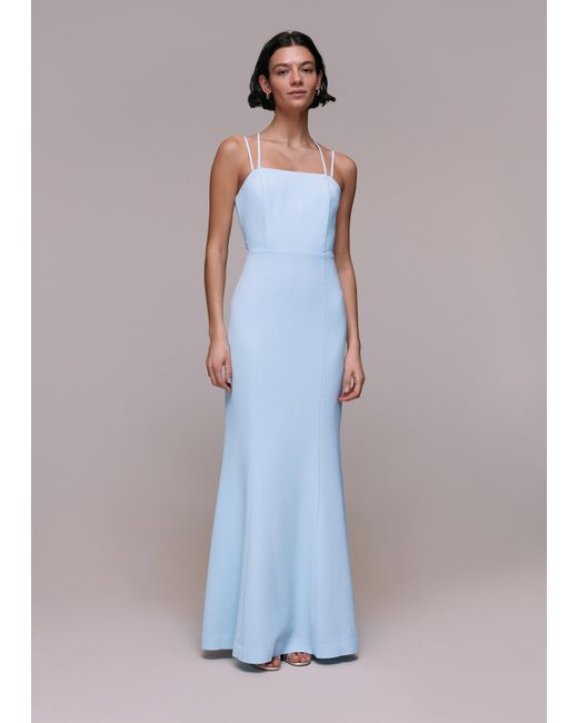 Whistles Blue Emily Maxi Dress