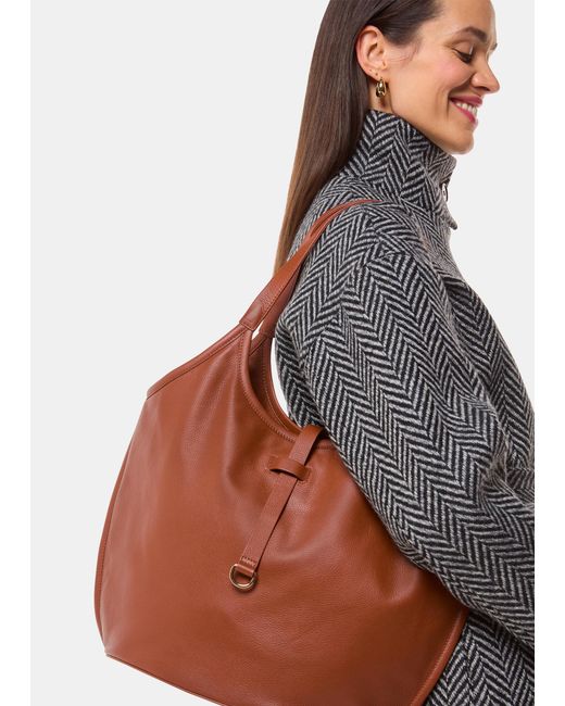 Whistles Brown Leonora Tote Bag