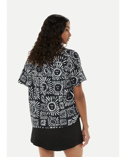 Whistles Multicolor Sunman Print Bowling Shirt