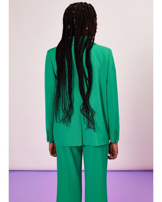 Whistles Green Selma Blazer
