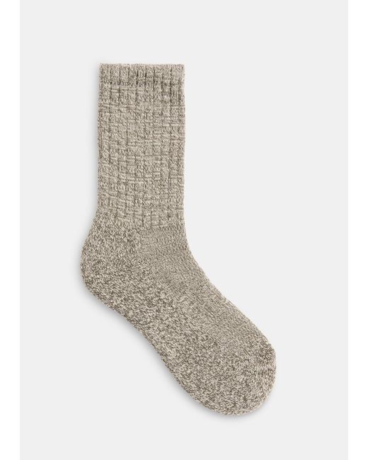 Whistles White Chunky Marl Sock