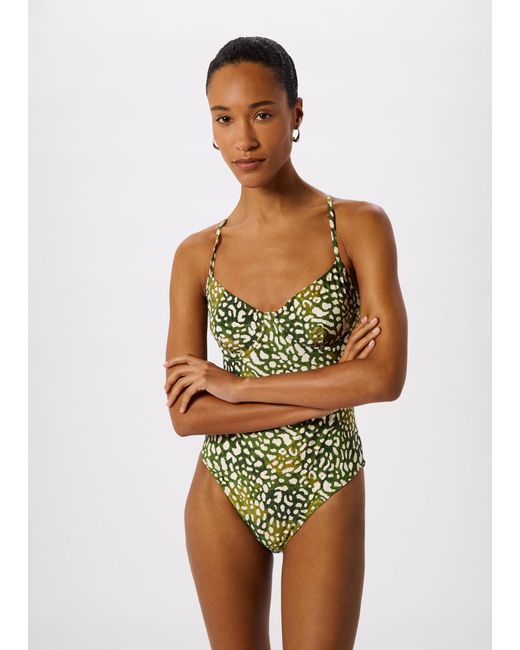 Whistles Multicolor Animal Underwire Swimsuit