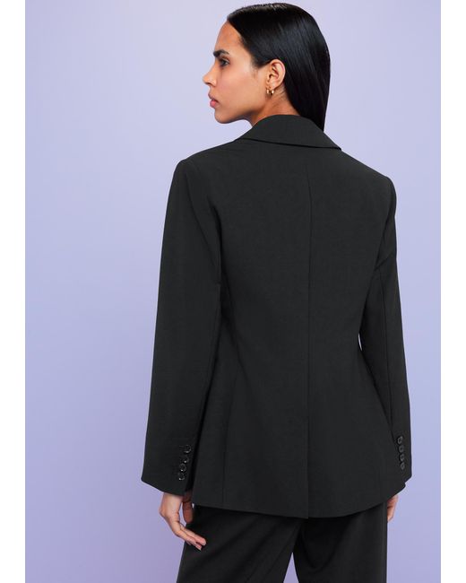Whistles Blue Sian Wool Blend Blazer