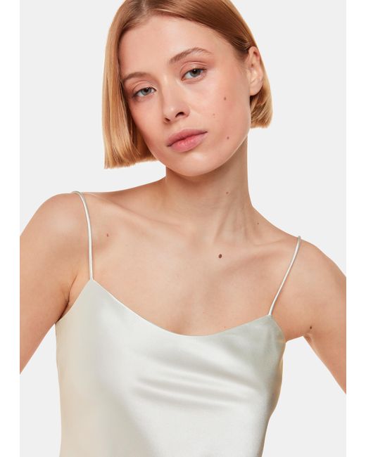 Whistles Blue Silk Cami Top