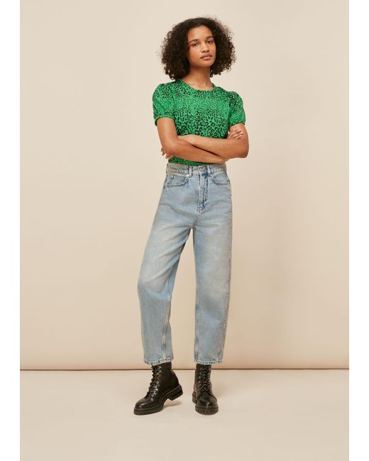 Whistles Natural Speckled Animal Puff Tshirt