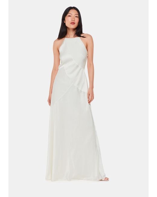 Whistles White Eileen Silk Wedding Dress