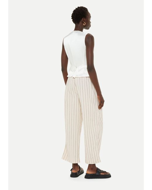 Whistles Natural Natasha Stripe Trouser