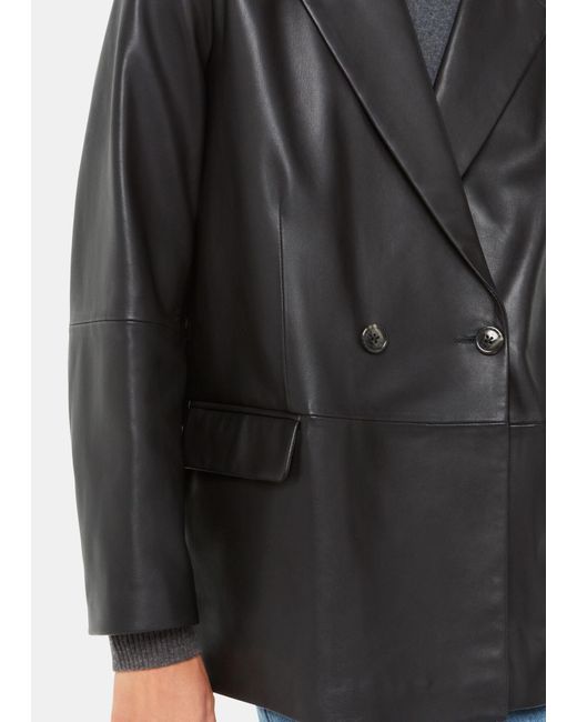 Whistles Keeley Double Breasted Blazer in Gray Lyst