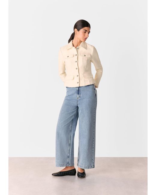 Whistles Gray Lucie Boucle Jacket
